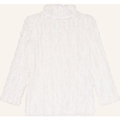 Rich & Royal Spitzenbluse Mit Rüschen weiss