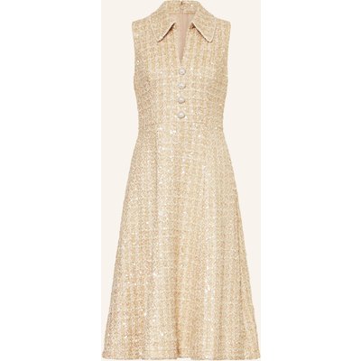 Adrianna Papell Cocktailkleid Mit Glitzergarn Und Pailletten beige