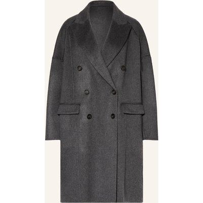 Brunello Cucinelli Cashmere-Mantel grau