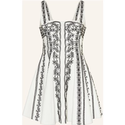 Maje Kleid Mit Leinen weiss