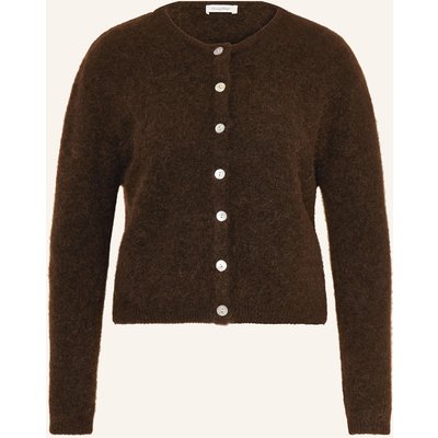 American Vintage Strickjacke Mit Alpaka braun