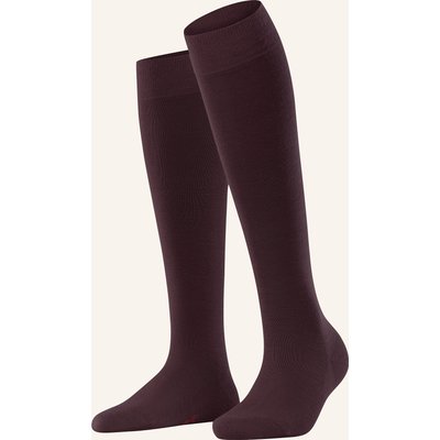 Falke Kniestrümpfe Softmerino Mit Merinowolle rot