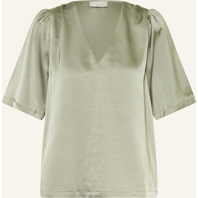 Neo Noir Blusenshirt Largo Aus Satin gruen