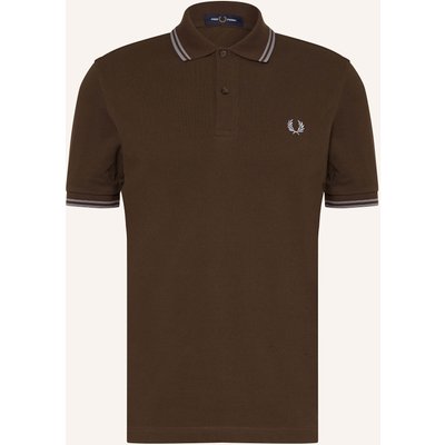 Fred Perry Piqué-Poloshirt braun