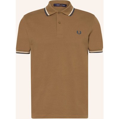 Fred Perry Piqué-Poloshirt braun