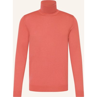 Paul Rollkragenpullover Aus Merinowolle orange