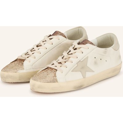 Golden Goose Sneaker Super-Star Mit Schmucksteinen weiss