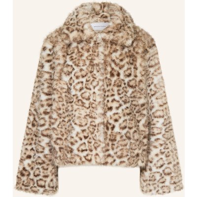 Mrs & Hugs Kunstfell-Jacke weiss
