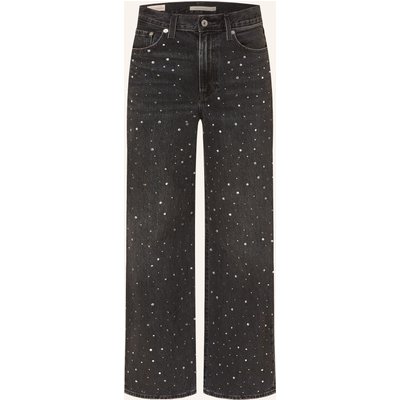 Levi's® Wide Leg Jeans Ribcage Mit Schmucksteinen schwarz