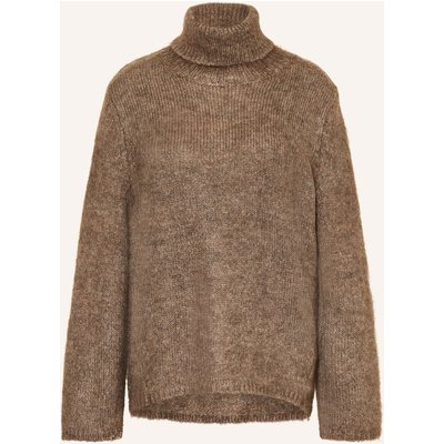 Mrs & Hugs Rollkragenpullover beige