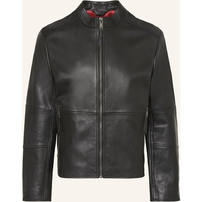 Hugo Lederjacke Lokis schwarz