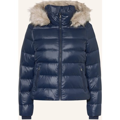 Tommy Hilfiger Daunenjacke Mit Abnehmbarem Kunstfell blau