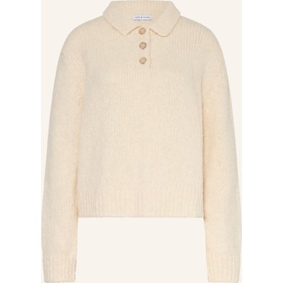 Mrs & Hugs Pullover Mit Alpaka weiss