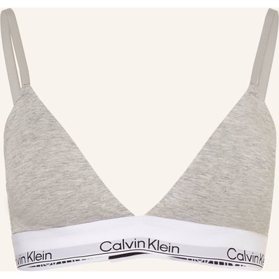 Calvin Klein Triangel-Bh Icon Cotton Modal grau
