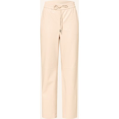 Juvia 7/8-Hose Rosa In Lederoptik weiss