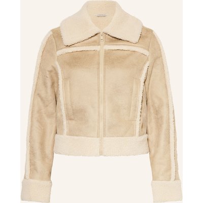 Guess Jeans Jacke In Lederoptik beige