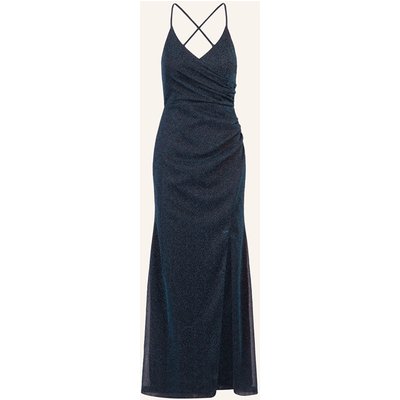 Apart Abendkleid Mit Glitzergarn blau
