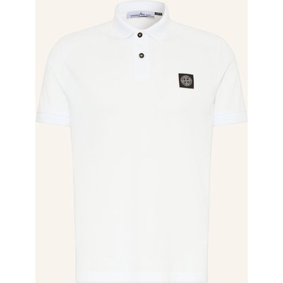 Stone Island Piqué-Poloshirt weiss