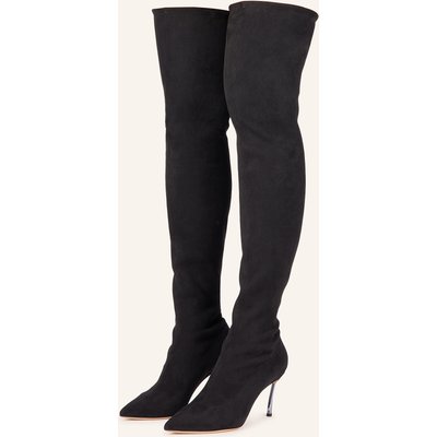 Casadei Overknee-Stiefel schwarz