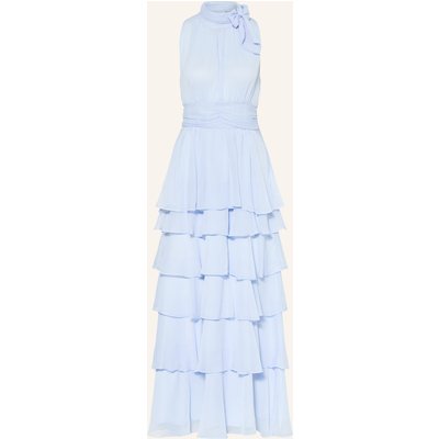 Neo Noir Kleid Marli Mit Rüschen blau