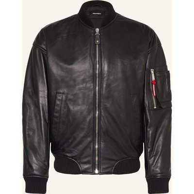 dsquared2 Lederjacke schwarz