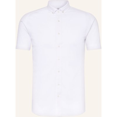 Desoto Kurzarm-Hemd Slim Fit Aus Jersey weiss