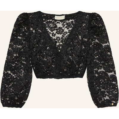 Alpenherz Dirndlbluse Lou Aus Lochspitze Und Mit 3/4-Arm schwarz