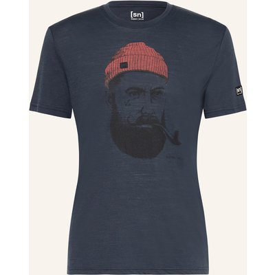 Super.Natural T-Shirt Sailor Mit Merinowolle blau