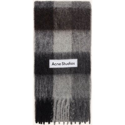 Acne Studios Schal Mit Alpaka schwarz