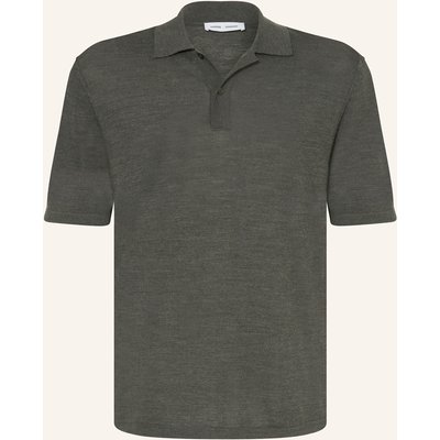 Samsøe Samsøe Strick-Poloshirt Sarowan gruen