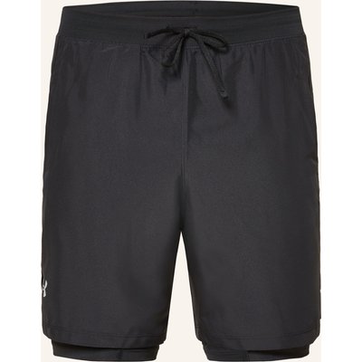 Under Armour 2-In-1-Laufshorts Launch schwarz