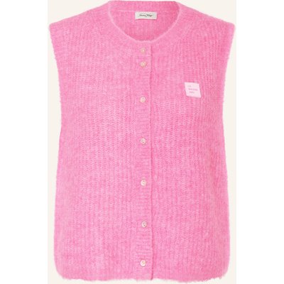 American Vintage Strickweste East Mit Alpaka lila