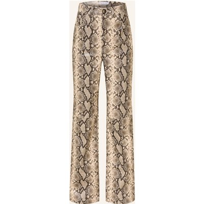 Mrs & Hugs Hose In Lederoptik beige
