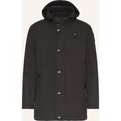 Blauer Daunenparka Chester Mit Abnehmbarer Kapuze schwarz