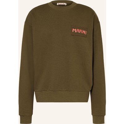 Marni Oversized-Sweatshirt gruen
