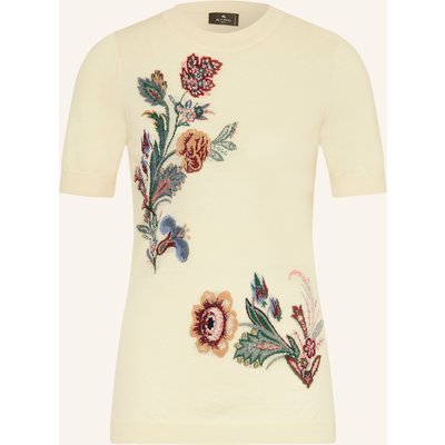 Etro Strickshirt Mit Glitzergarn gelb