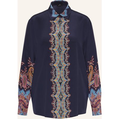 Etro Hemdbluse Aus Seide blau