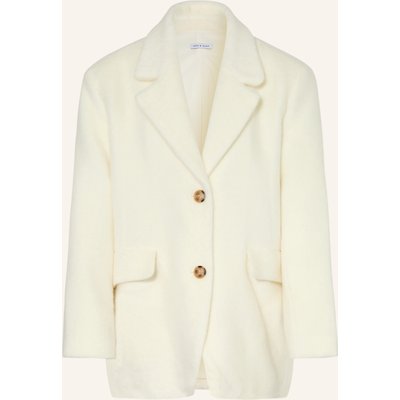 Mrs & Hugs Kunstpelz-Jacke weiss