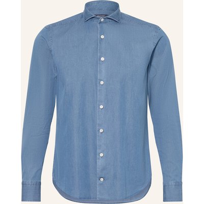 Olymp Signature Hemd Signature Tailored Fit blau