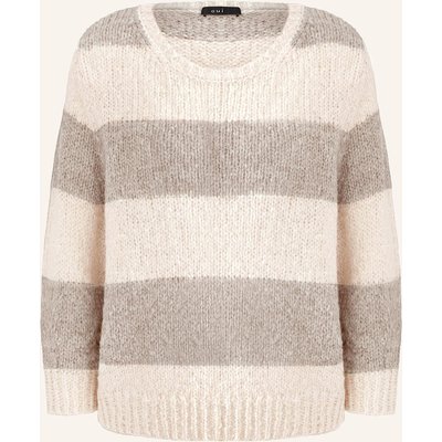 Oui Pullover Mit 3/4-Arm beige