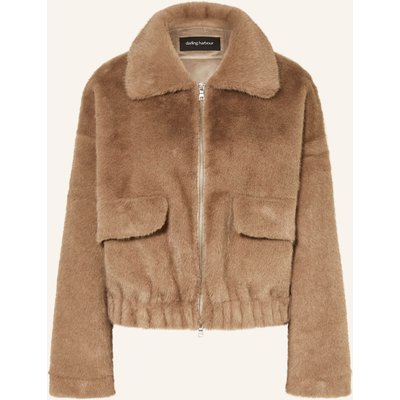 Darling Harbour Kunstfell-Jacke braun