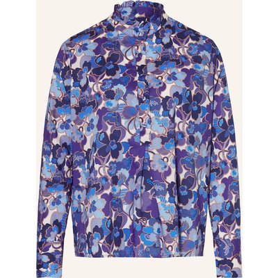 Rossana Diva Blusenshirt Mit Rüschen blau