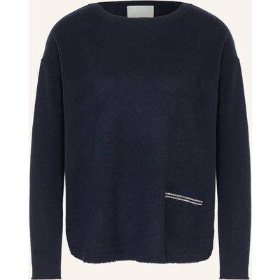 Hemisphere Cashmere-Pullover Mit Schmucksteinen blau