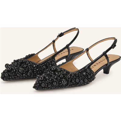 Prosperine Slingpumps Mit Schmucksteinen schwarz