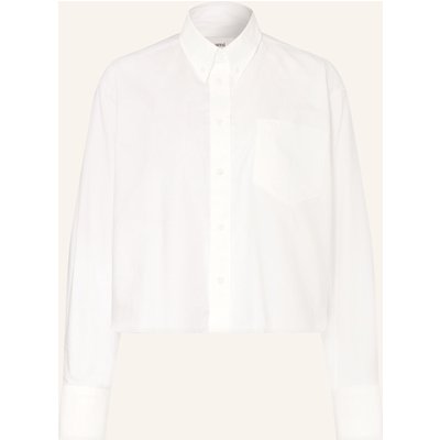 Ami Paris Cropped-Hemdbluse weiss