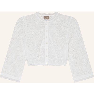 Berwin & Wolff Dirndlbluse Aus Spitze Mit 3/4-Arm weiss