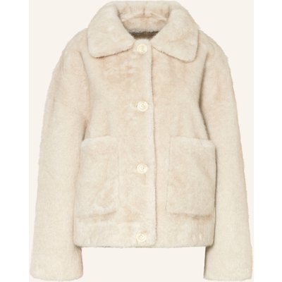 Lilienfels Kunstfell-Jacke Zum Wenden weiss