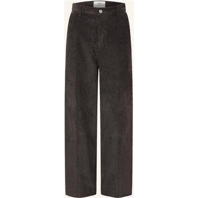 Ami Paris Cordhose Regular Fit grau