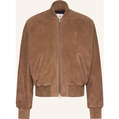 Ami Paris Lederblouson braun