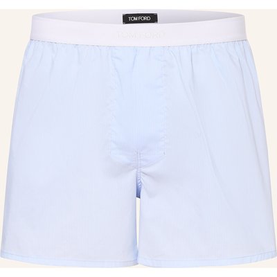 Tom Ford Web-Boxershorts blau
